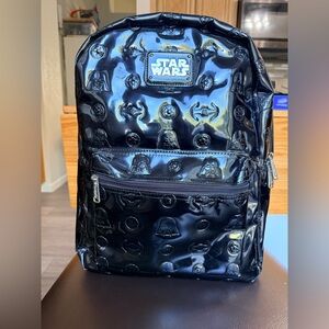 Star Wars galaxy print Darth Vader backpack black
